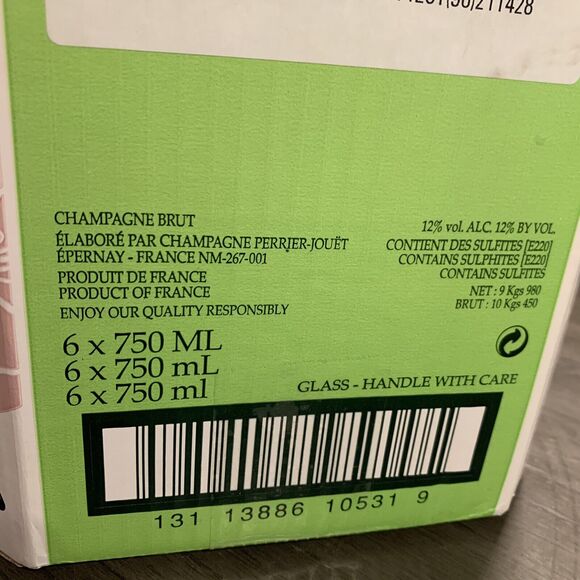 Perrier-Jouët BLASON ROSE’ 750ML Sealed Dummy FACTICES Display Bottle NEW - Picture 7 of 10